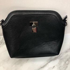 NWOT Vegan Leather Black Clutch